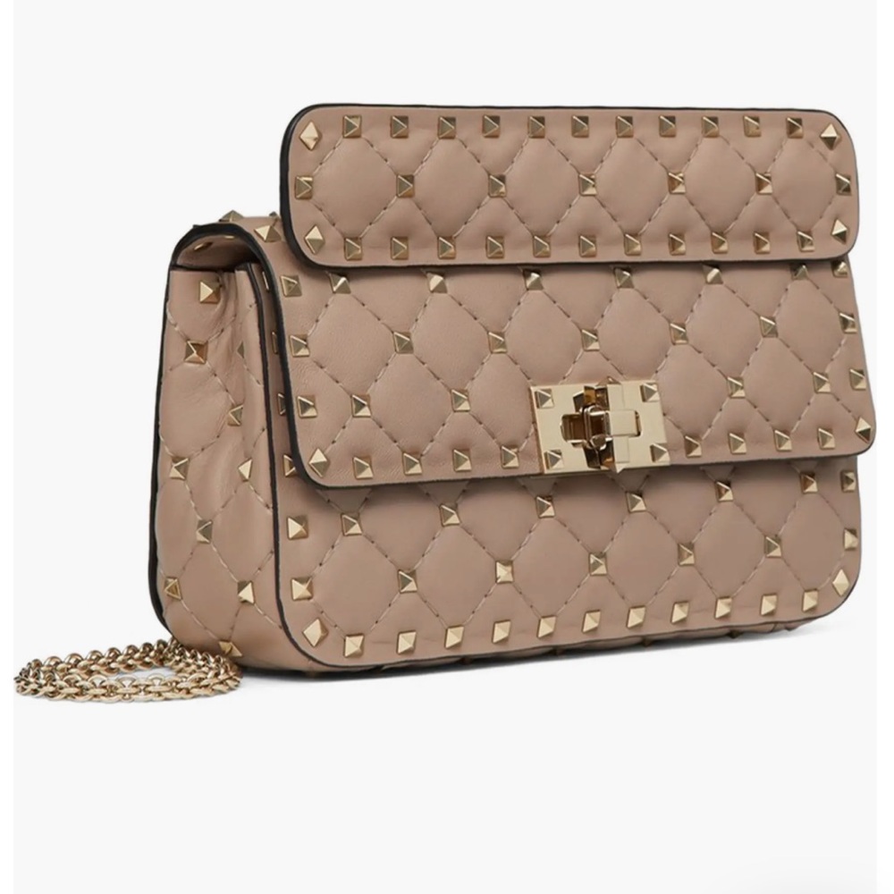 Valentino Garavani Small Napa Rockstud Spike Leather Shoulder Bag